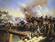 Horace Vernet Napoleon Bonaparte leading his troops over the bridge of Arcole oil on canvas